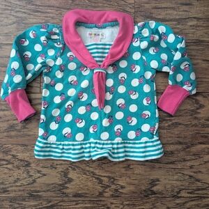 Vintage Rainbow Tag Gymboree Polka‎ Dot Long Sleeve Top